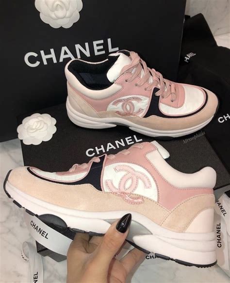 chanel extremely pink|pink Chanel sneakers.